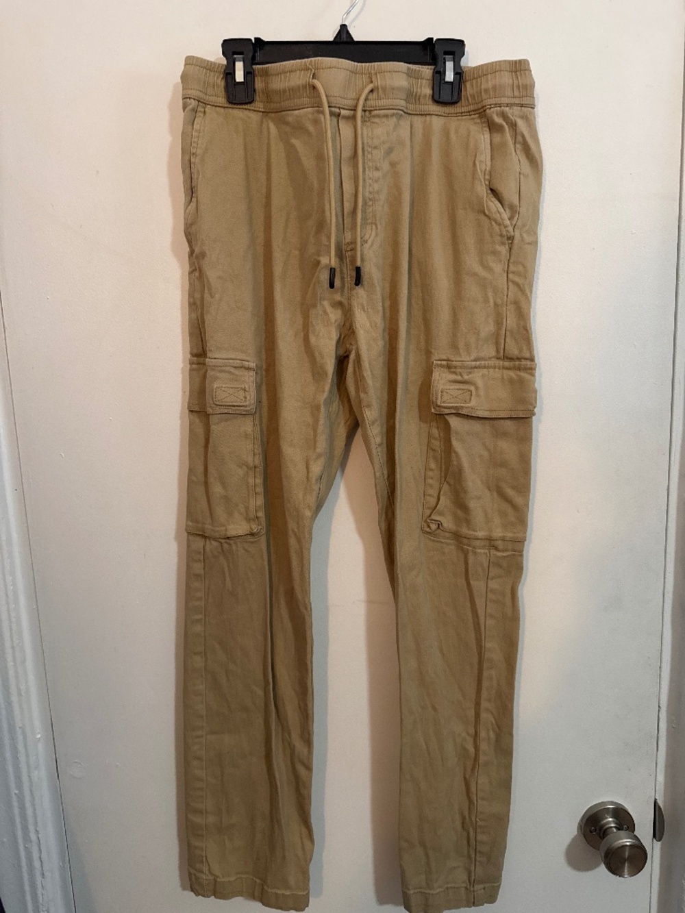 Khaki Drawstring Pants
